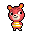Cheri, a pink bear cub