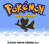 Pokemon Gold title screen